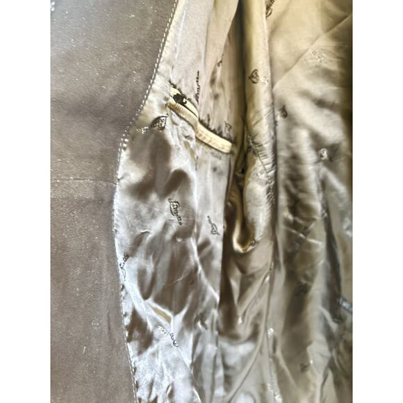 LA MATTA JET BLACK LEATHER LIGHTWEIGHT JACKET Blazer NO SIZE ~XL Vintage - Picture 11 of 11